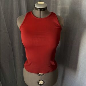 Women's Red Sleeveless Top